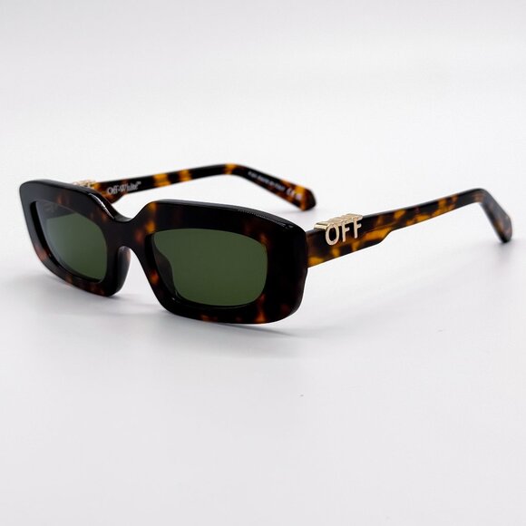 NEW OFF-WHITE OERI13C RENTON 6055 SUNGLASSES WOMEN HAVANA SQUARE - Picture 1 of 9